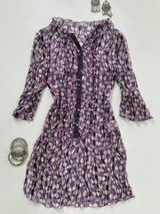 100% Silk Sequin Kurti-Bust 34