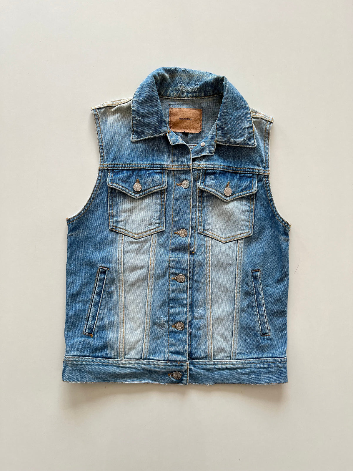 Wednesday Denim Vest-Bust 36