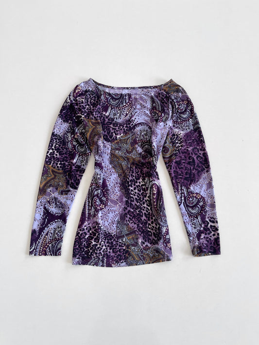 Vintage Paisley Top-Bust 36 to 38