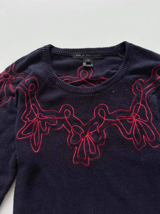 Marc By Marc Jacobs Embroidered Sweater-Bust 32