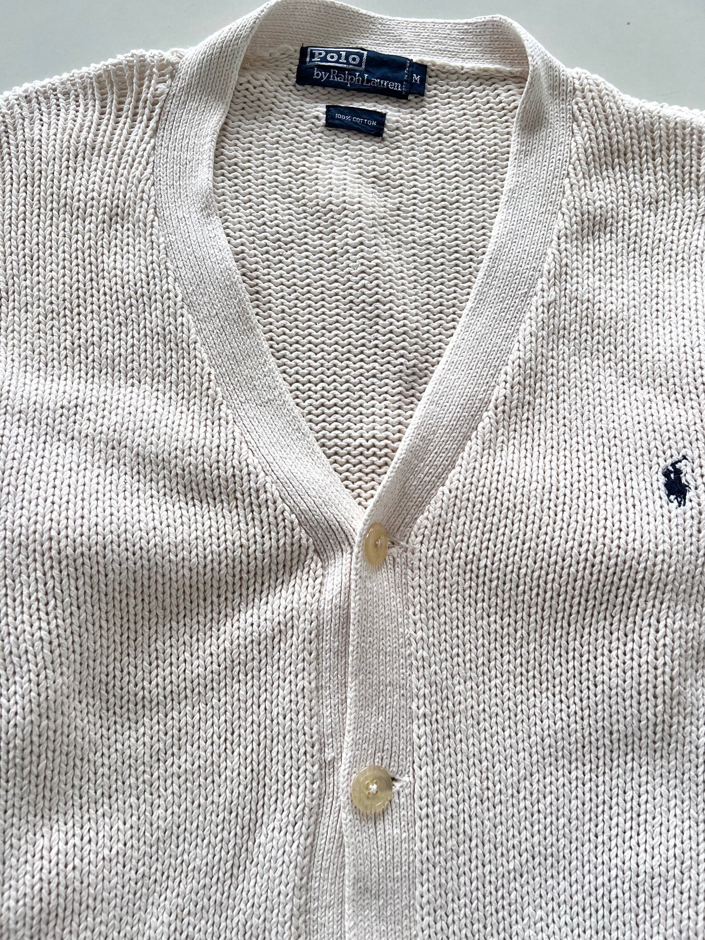 Ralph Lauren 100% Cotton Vintage Cardigan-Bust 42