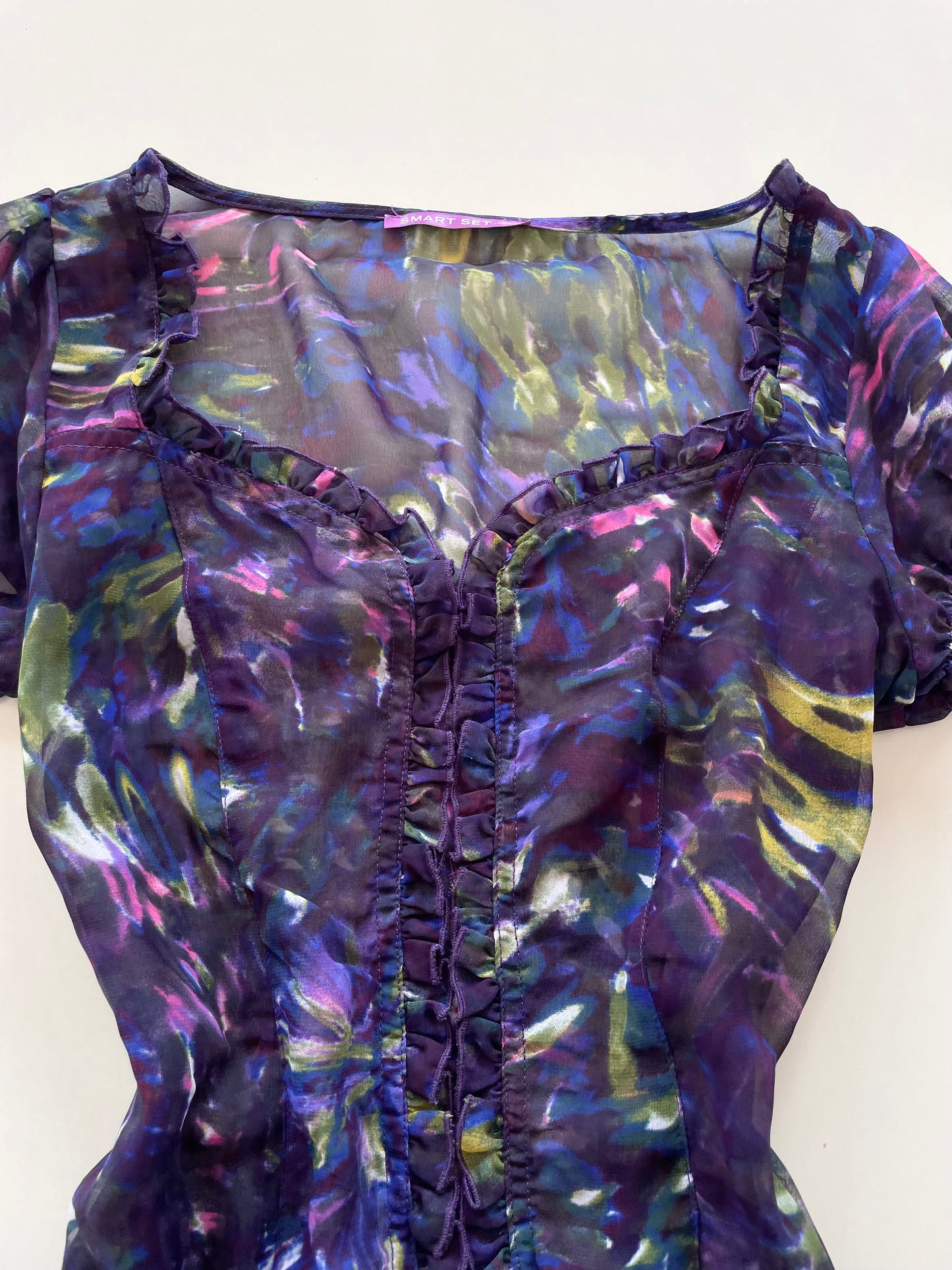 Smart Set Sheer Top-Bust 34
