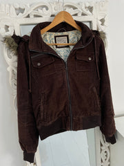 Vintage Corduroy Puffer Jacket-Chest 38