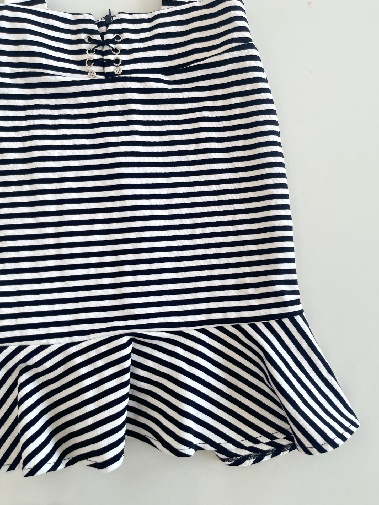 Striped Galace Skirt-Waist  28