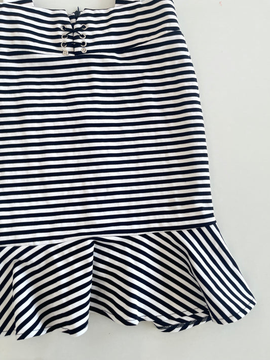 Striped Galace Skirt-Waist  28