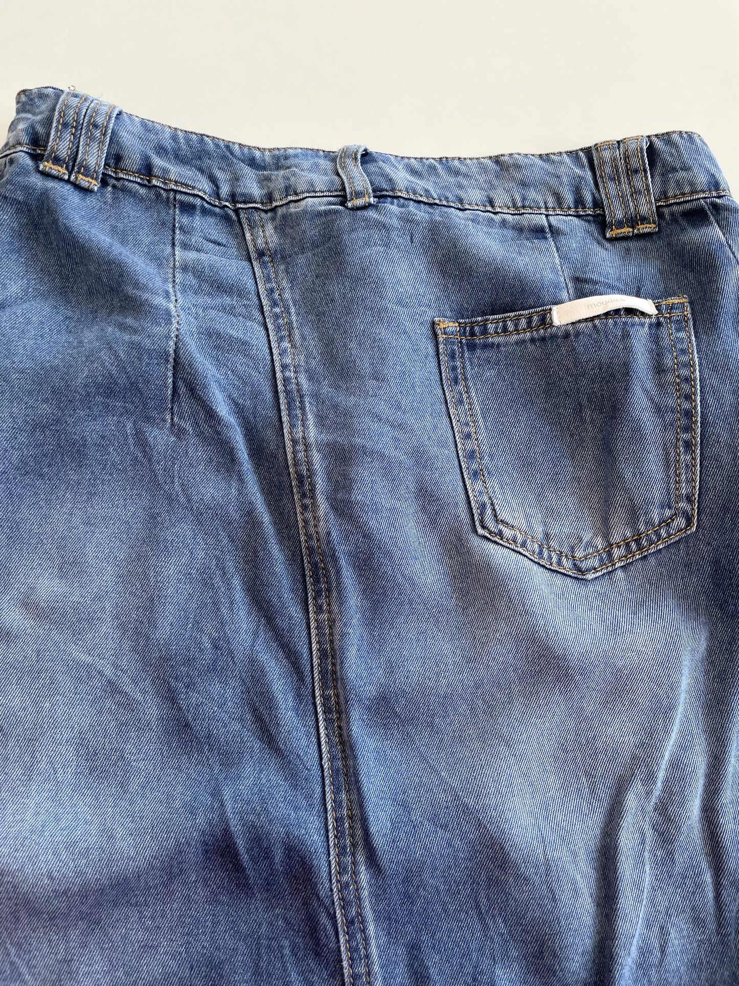 Mouggan Denim Long Skirt-Waist 30