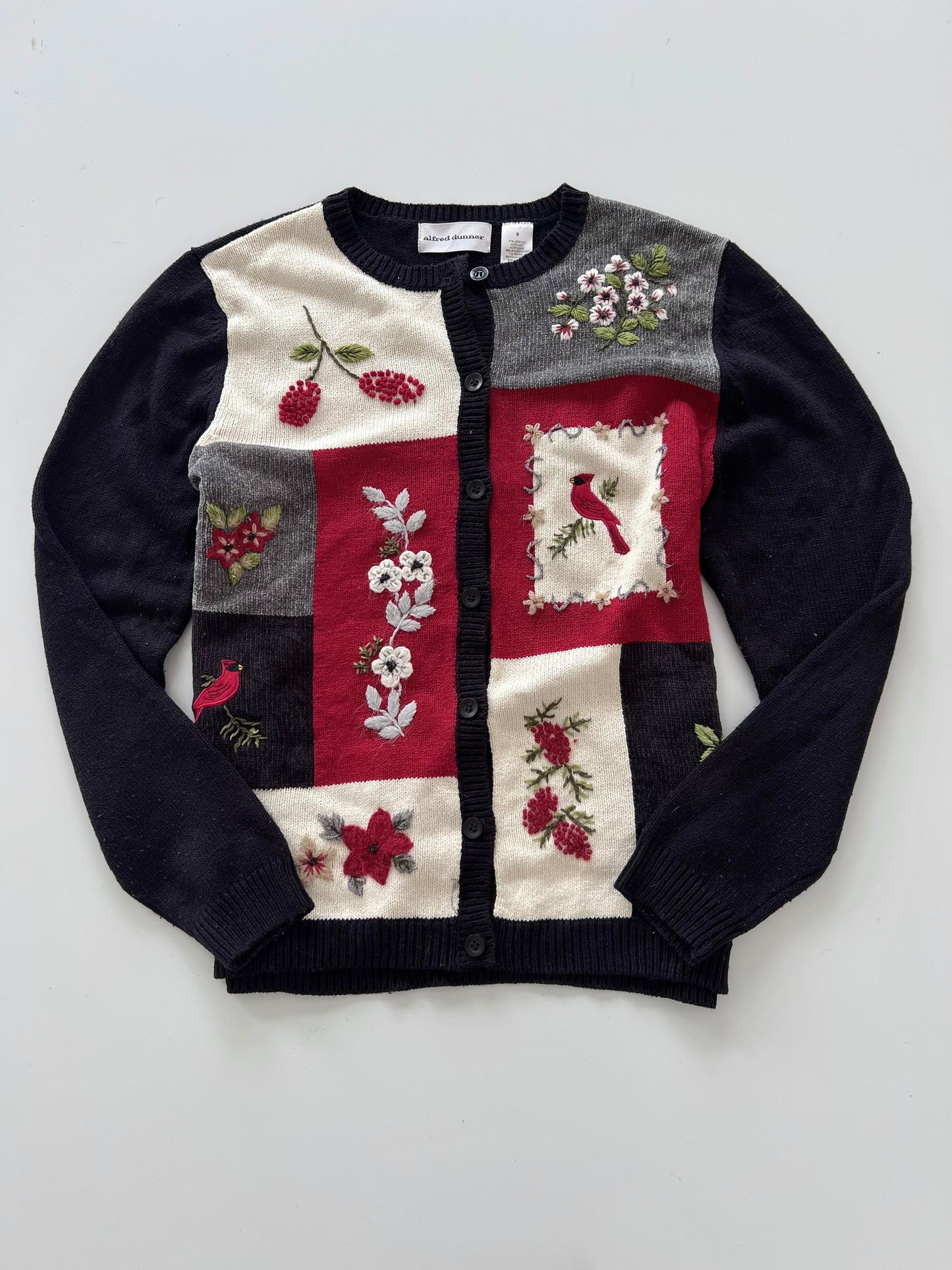 Alfred Dunner Embroidered Sweater-Bust 44