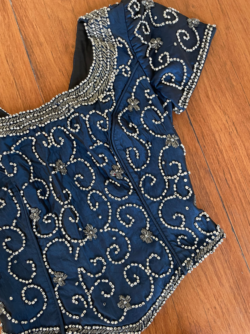 Heavily Embroidered Top-Bust 30
