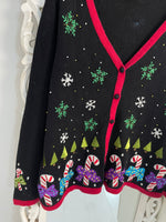 Load image into Gallery viewer, Reference Point  Embroidered Christmas Sweater-Bust 48