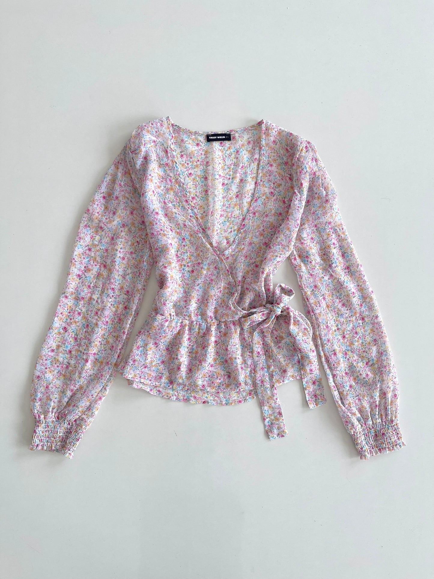Tally Weijl Sheer Floral Top-Bust 36