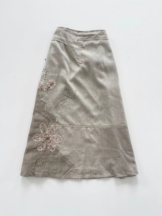 Embroidered Vintage Skirt-Waist 28