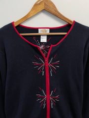 Talbots Embroidered Vintage Sweater-Bust 42