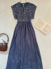 Dauphin Embroidered Dress-Bust 30