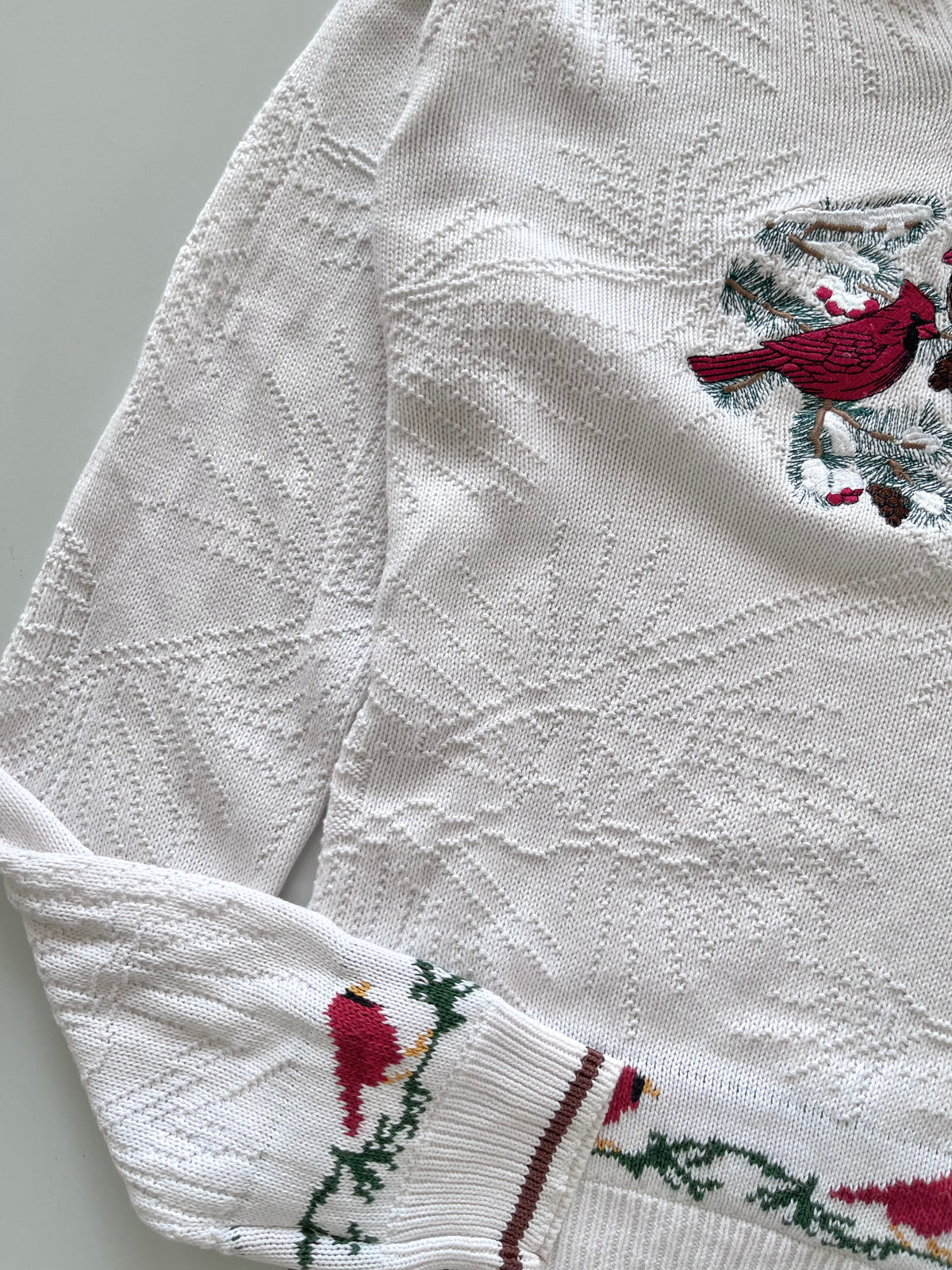 Le Mode Pat Mantle Embroidered Sweater-Bust 44