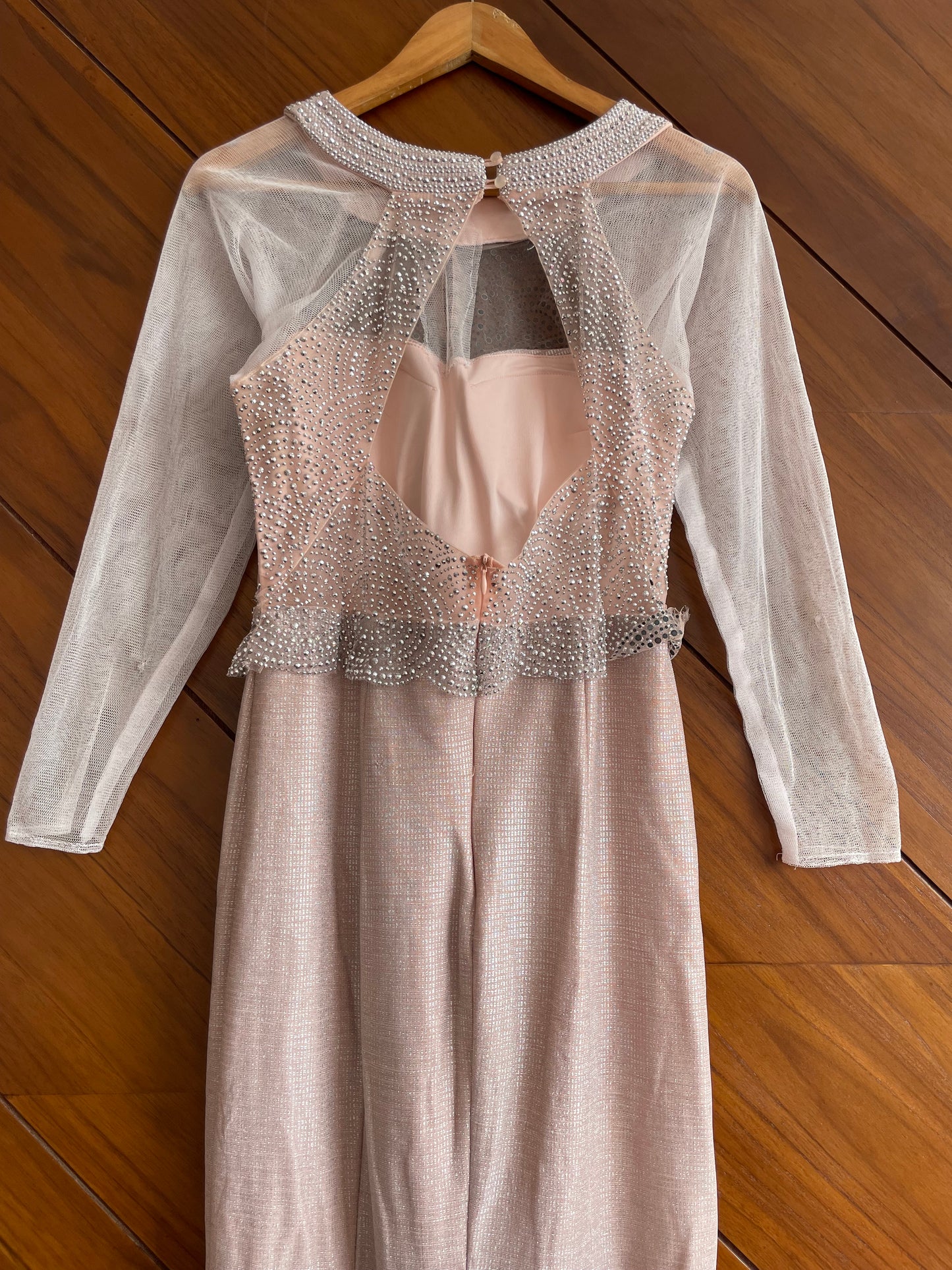 Peack Embellished Dress-Bust 34