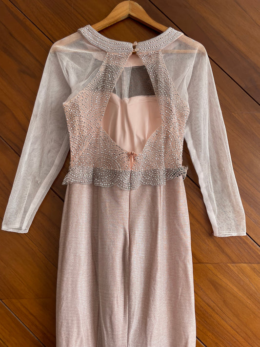 Peack Embellished Dress-Bust 34