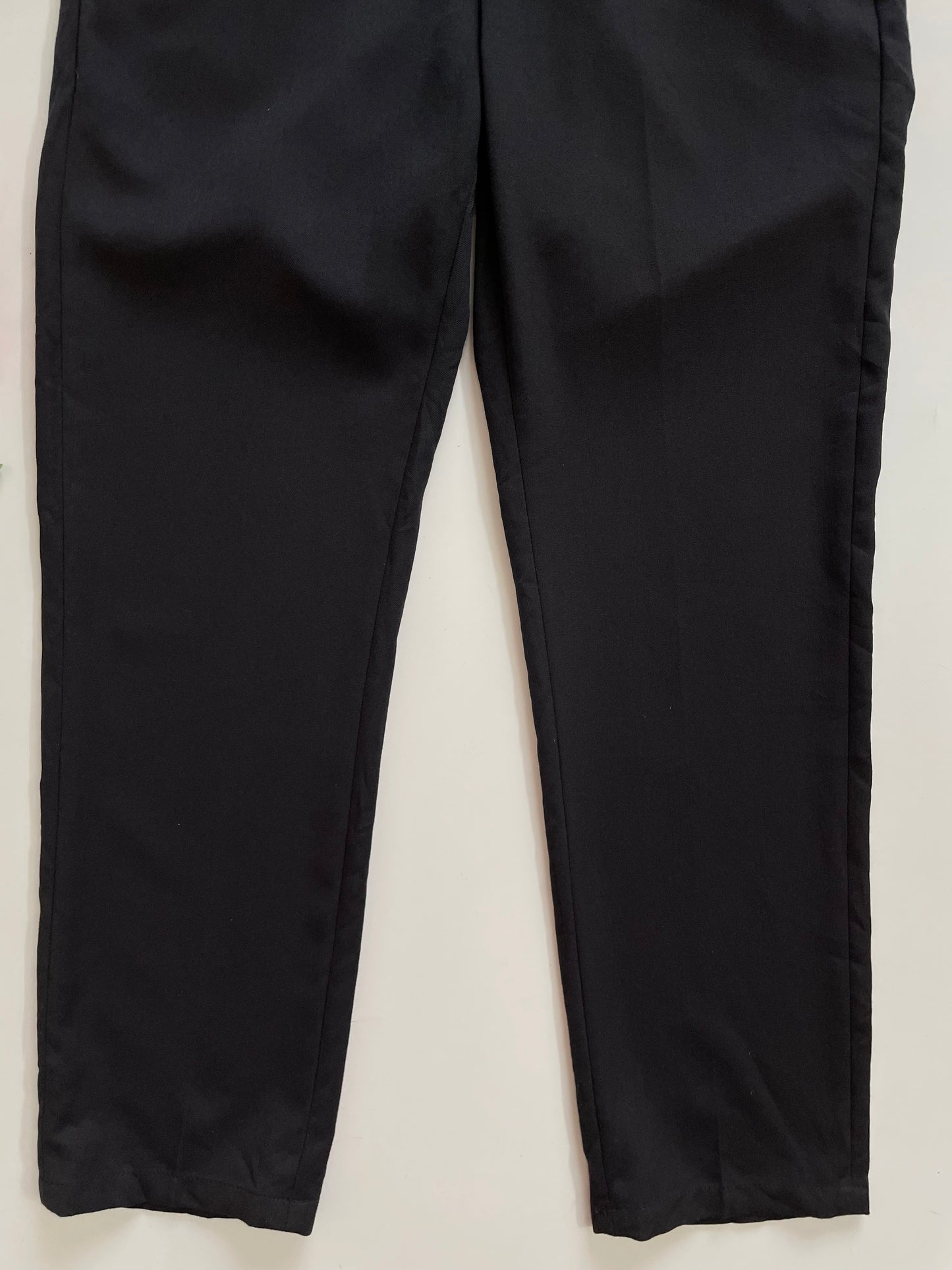 SOLID BLACK PANTS - WAIST 30