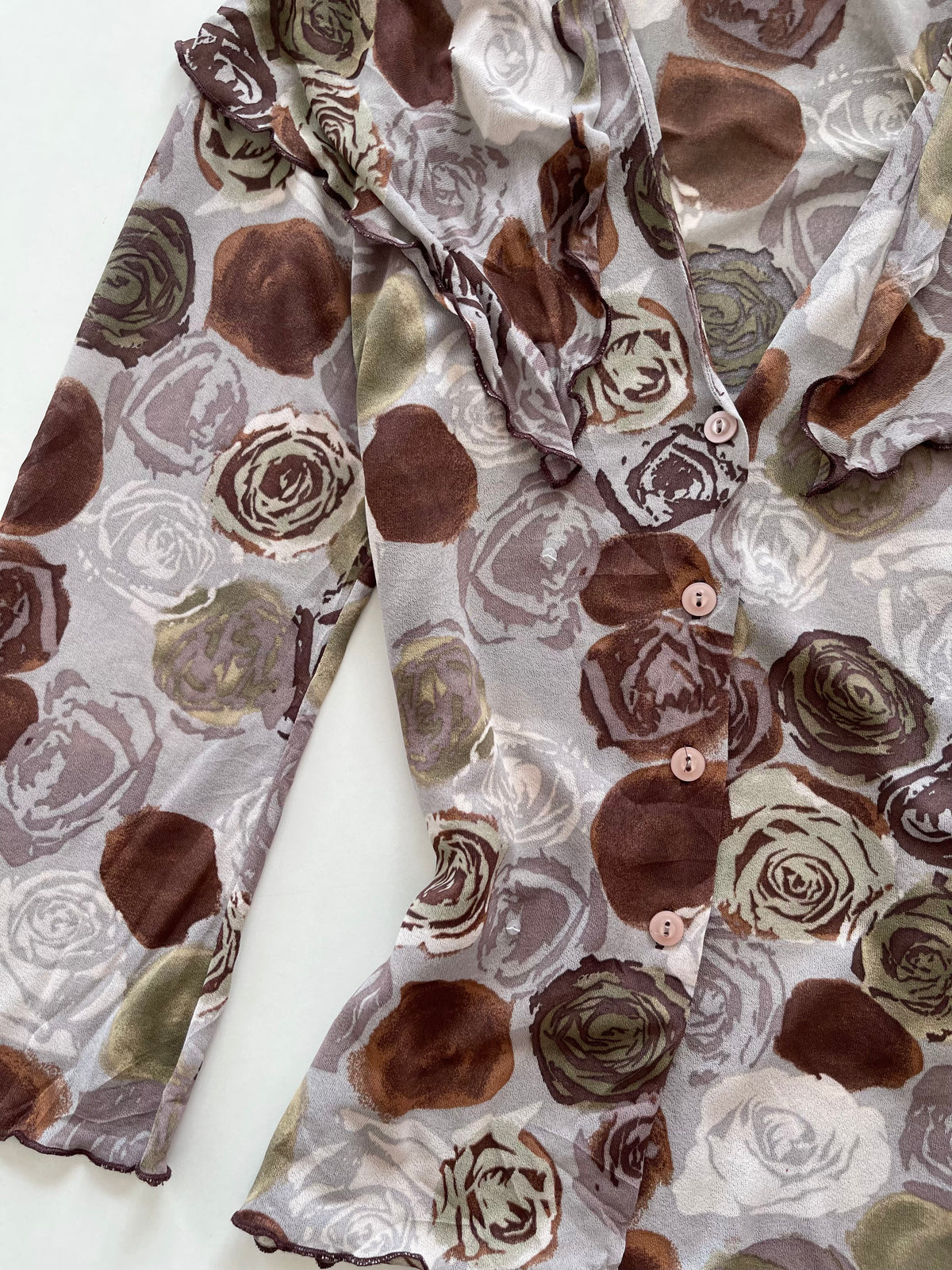 Kookai Floral Sheer Top-Bust 38