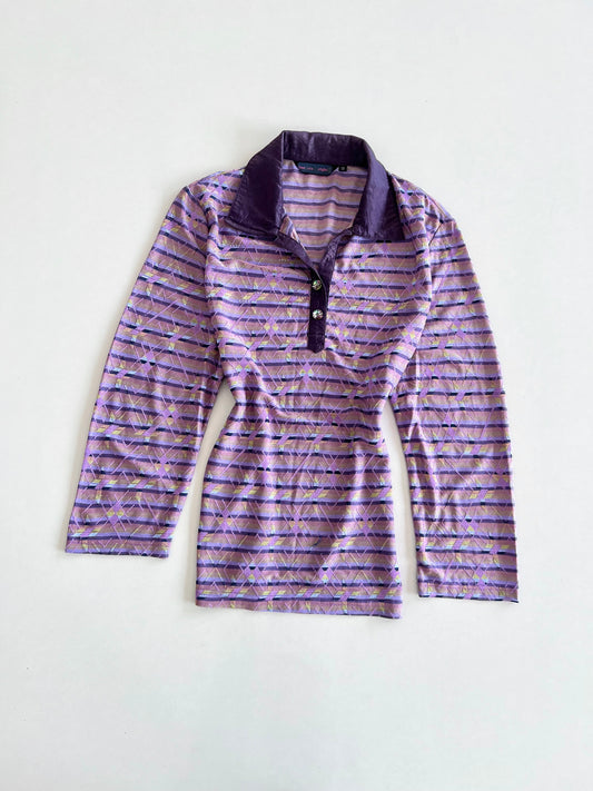 Purple Vintage Top-Bust 42 to 44
