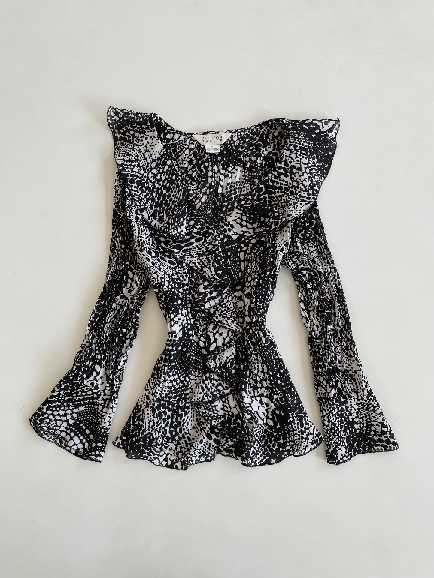 Allison Taylor Vintage Ruffle Top-Bust 36 to 38