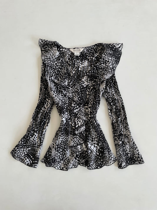 Allison Taylor Vintage Ruffle Top-Bust 36 to 38