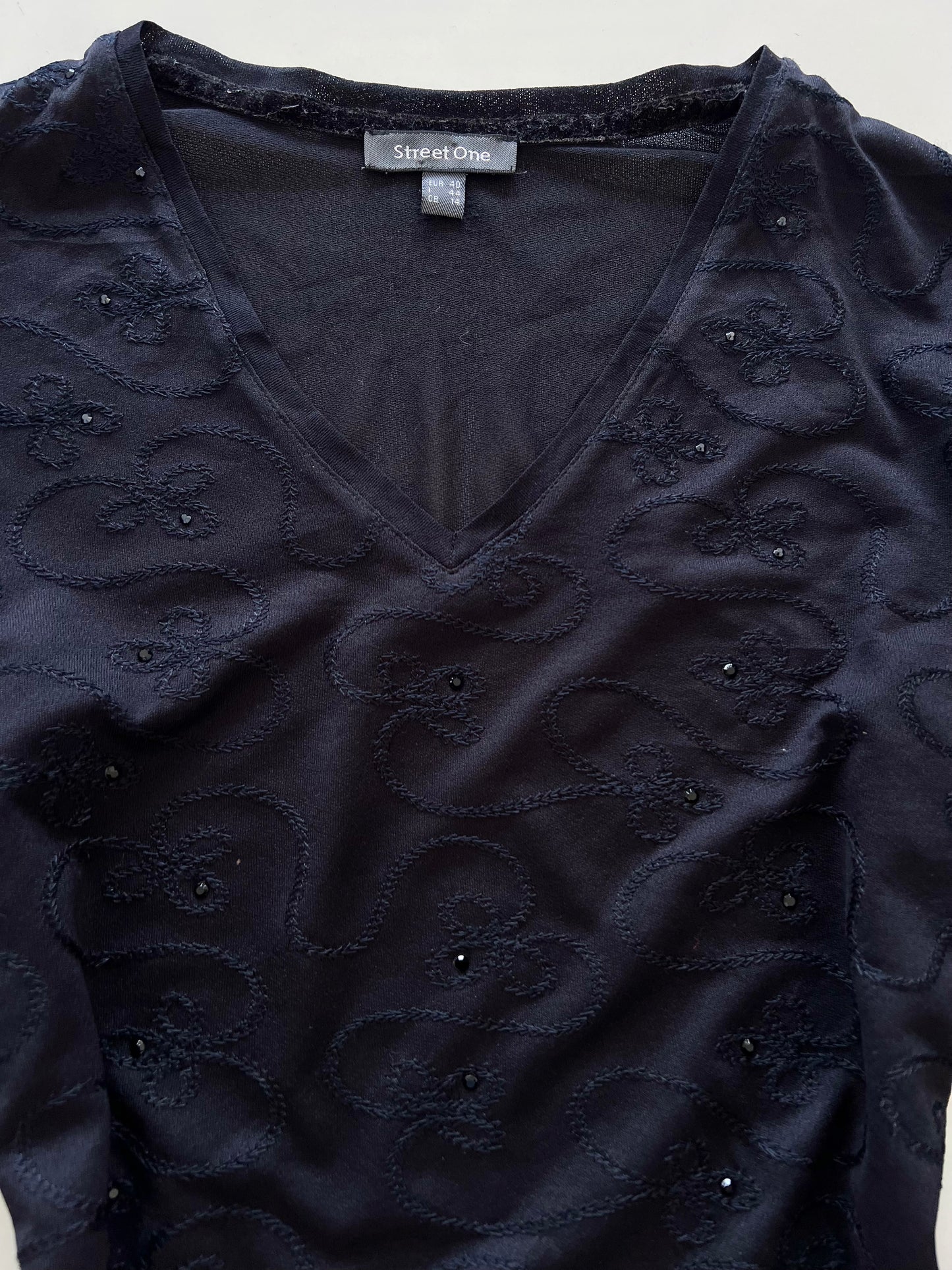 Street One Embroidered Vintage Top-Bust 34