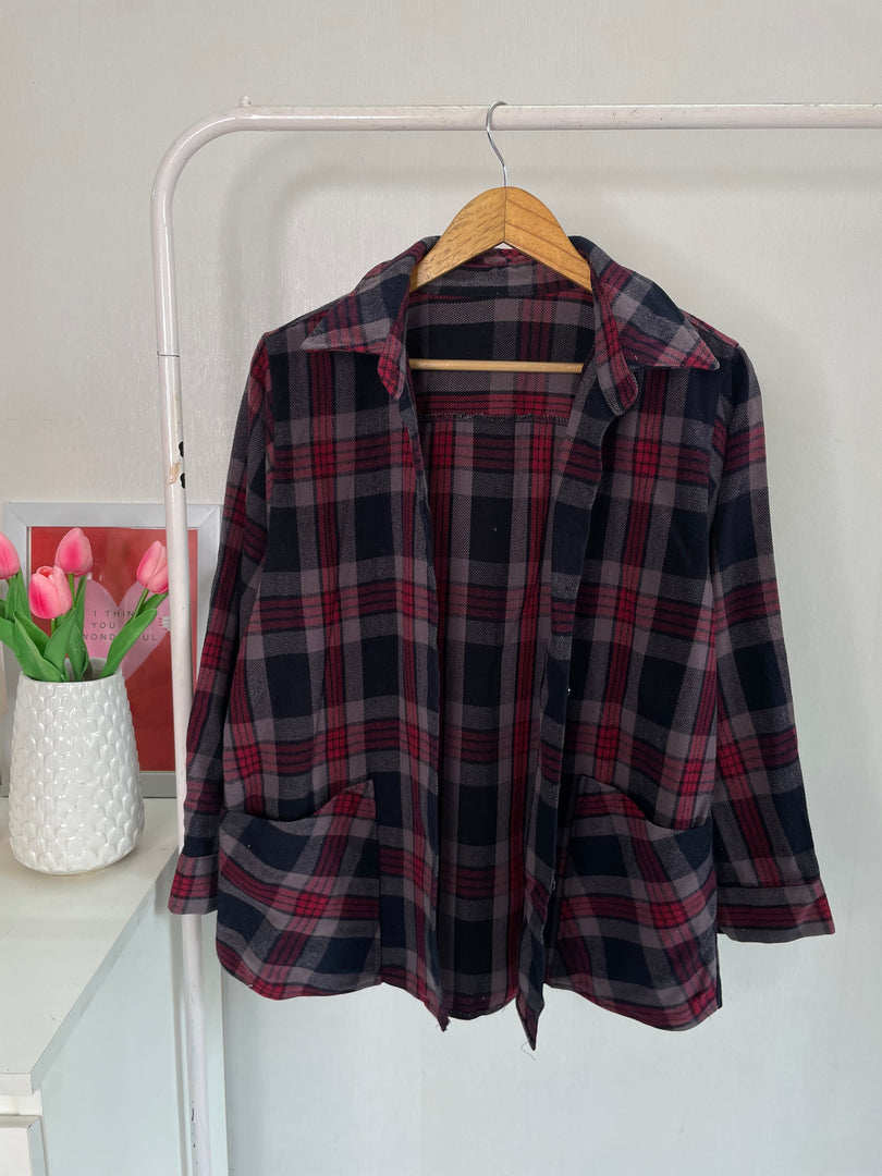 Plaid Warm Shacket - Bust 42