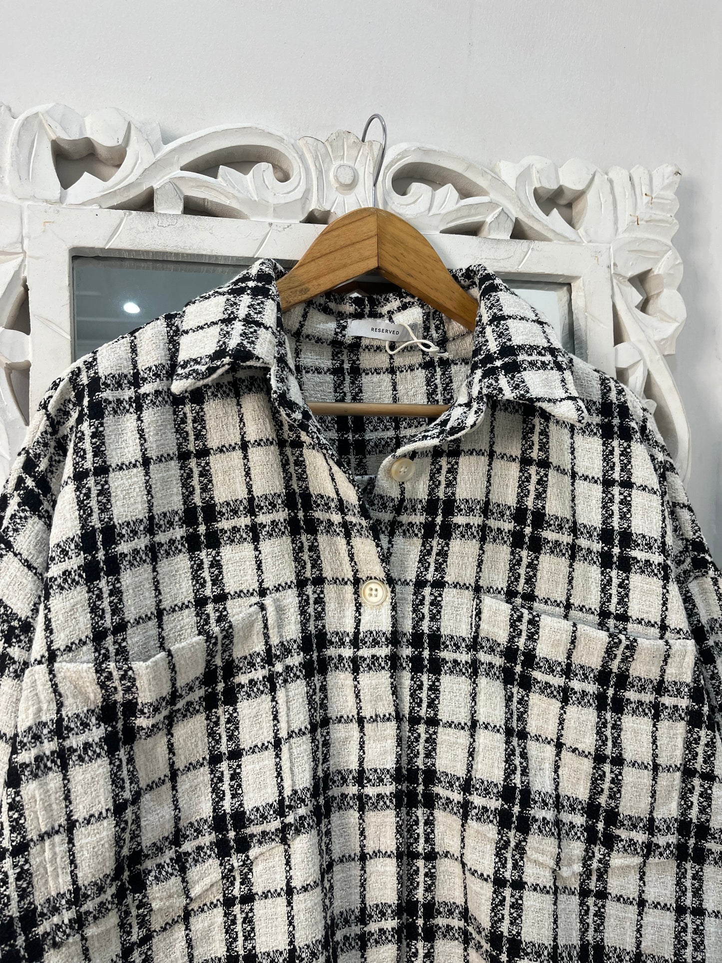 Reserved Tweed Shacket-Chest 50