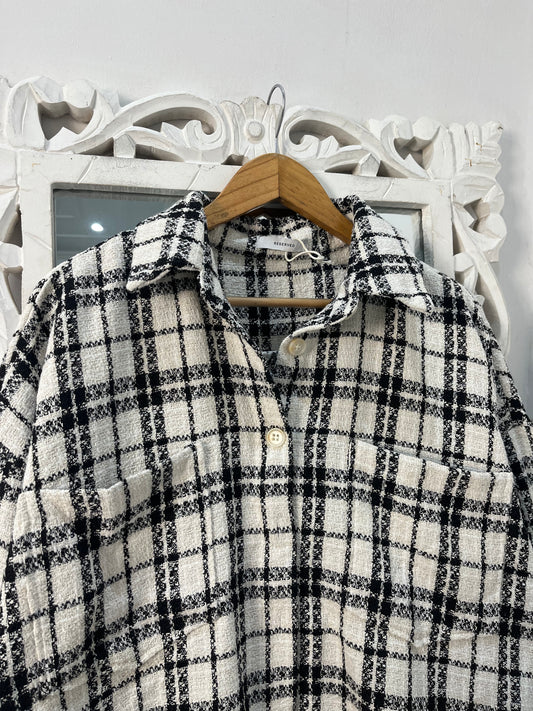 Reserved Tweed Shacket-Chest 50