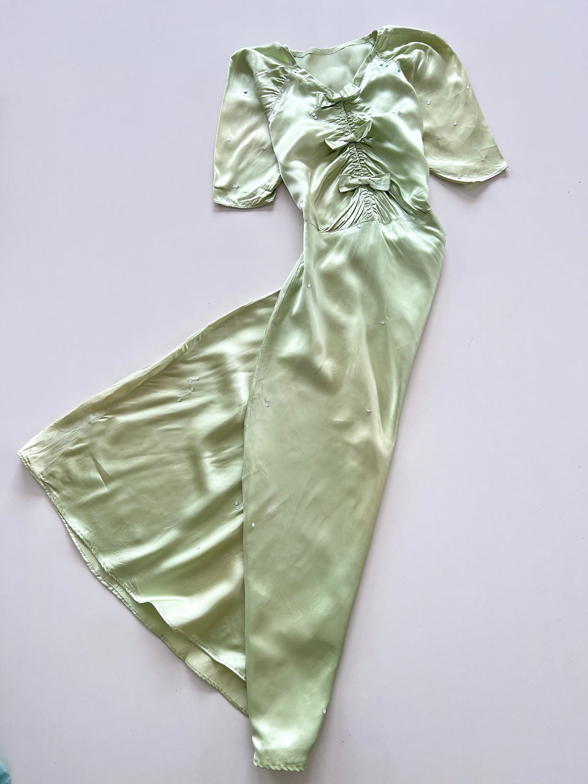 Satin Vintage Dress-Bust 36