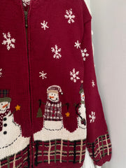 Croft & Barrow Embroidered Christmas Sweater-Bust 42