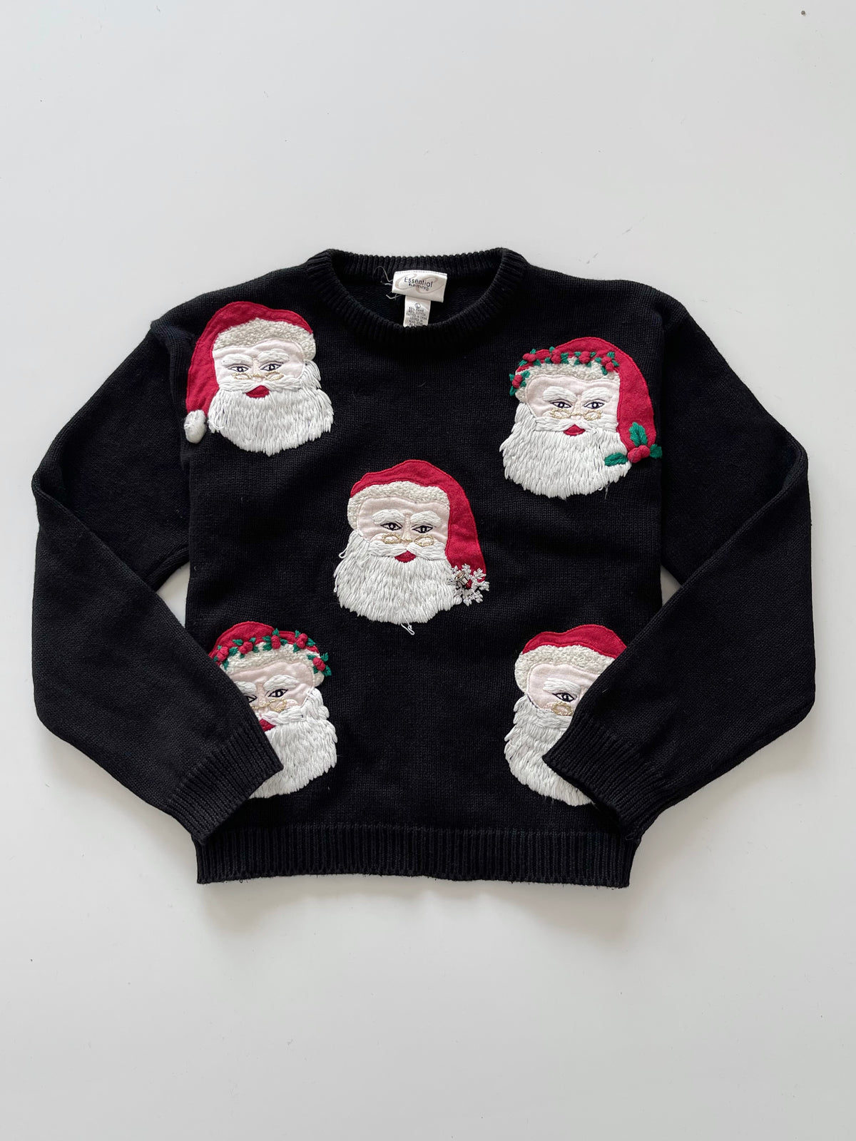Essential Elements Embroidered Christmas Sweater-Bust 44