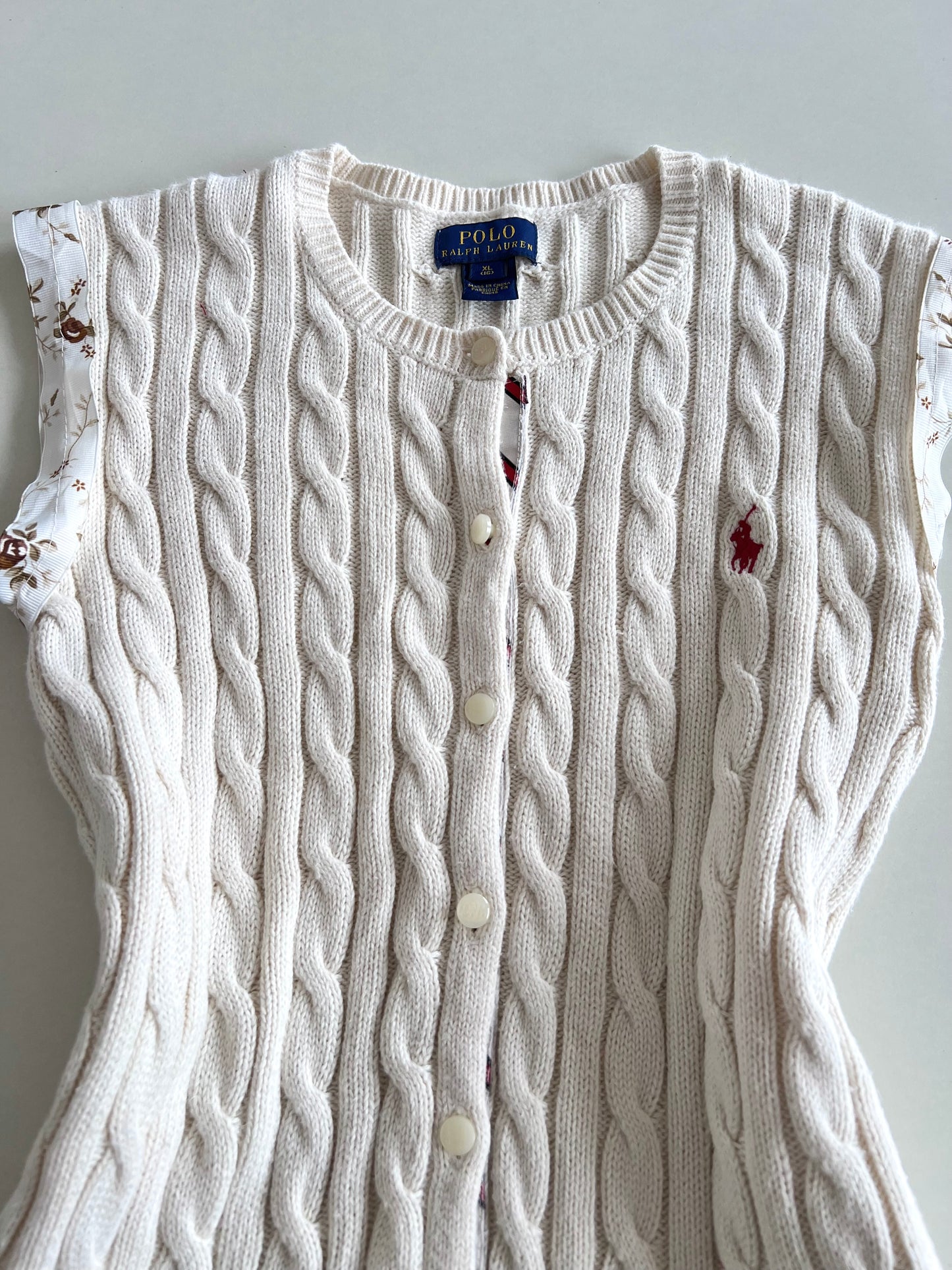 Ralph Lauren 100% Cotton Vintage Cardigan-Bust 32 to 34