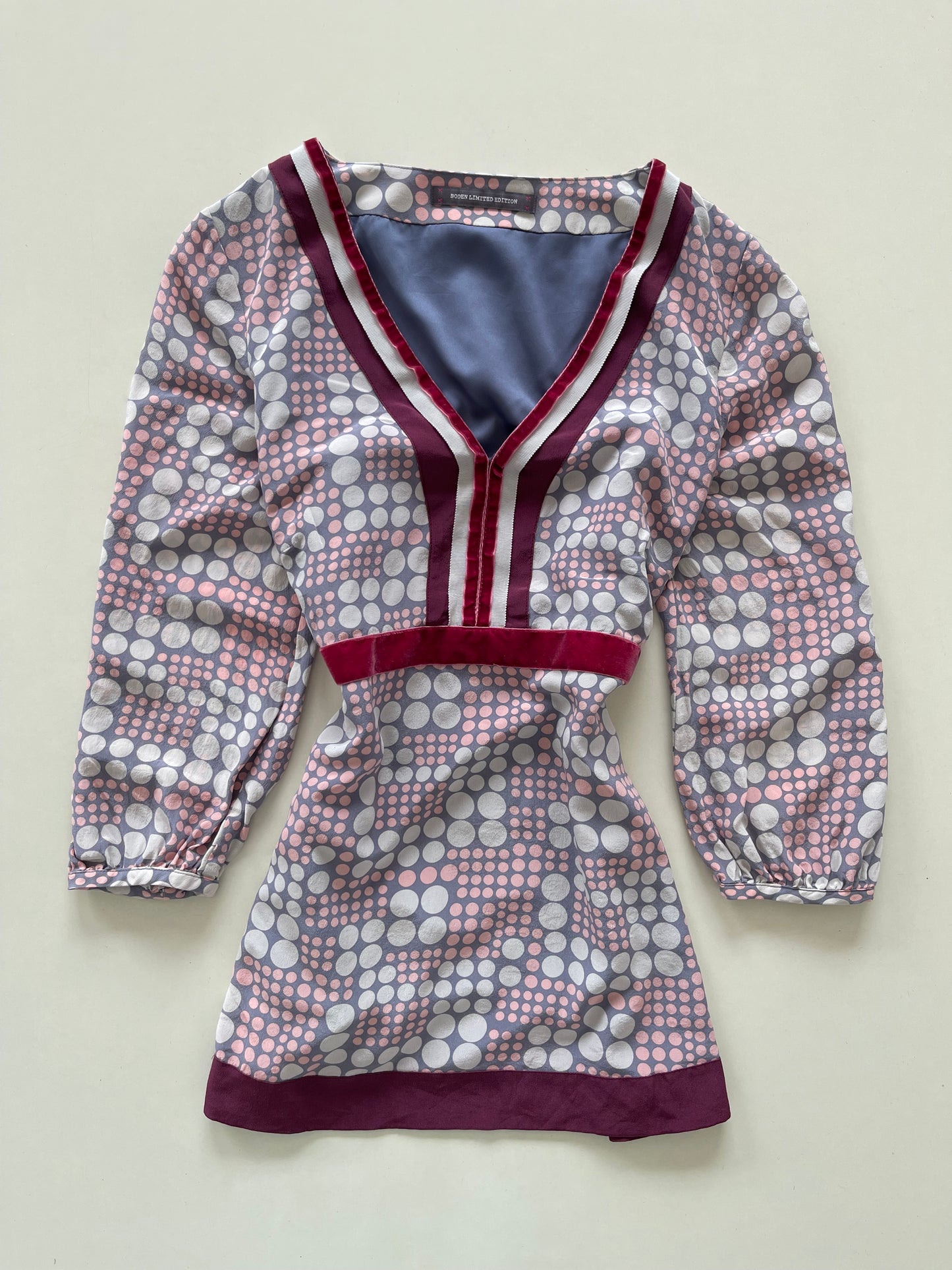 Boden Limited Edition 100% Silk Top-Bust 38