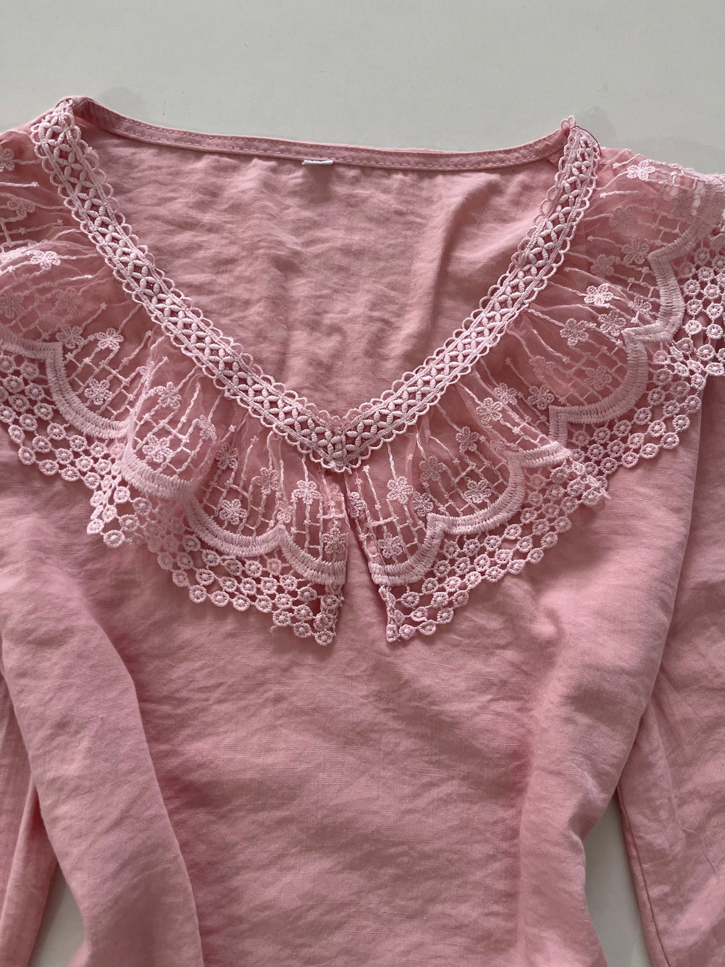 Blush Lace Top-Bust 40