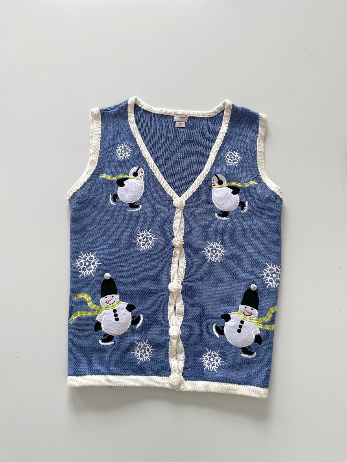 Holiday Editions Embroidered Christmas Vest Sweater-Bust 44