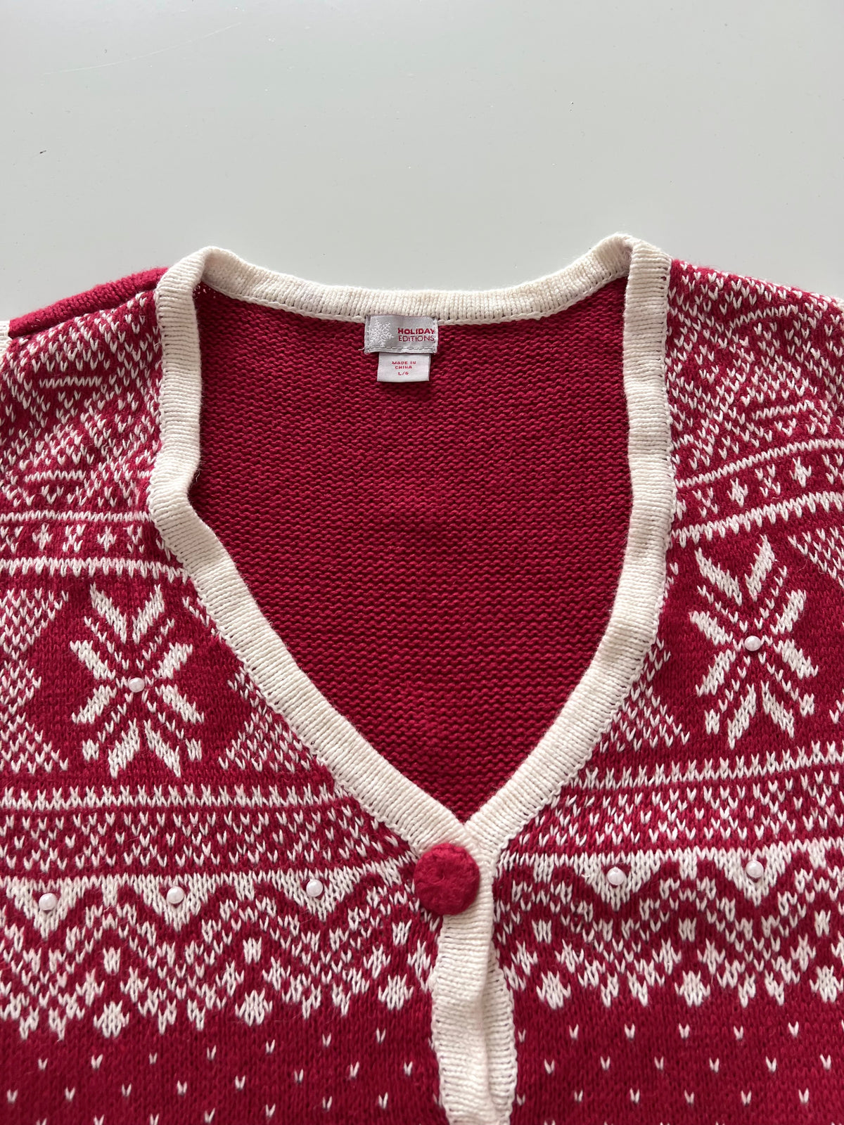 Holiday Editions Christmas Vest Sweater-Bust 40