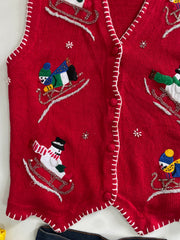 Victoria Jones Christmas Sweater Vest-Bust 46