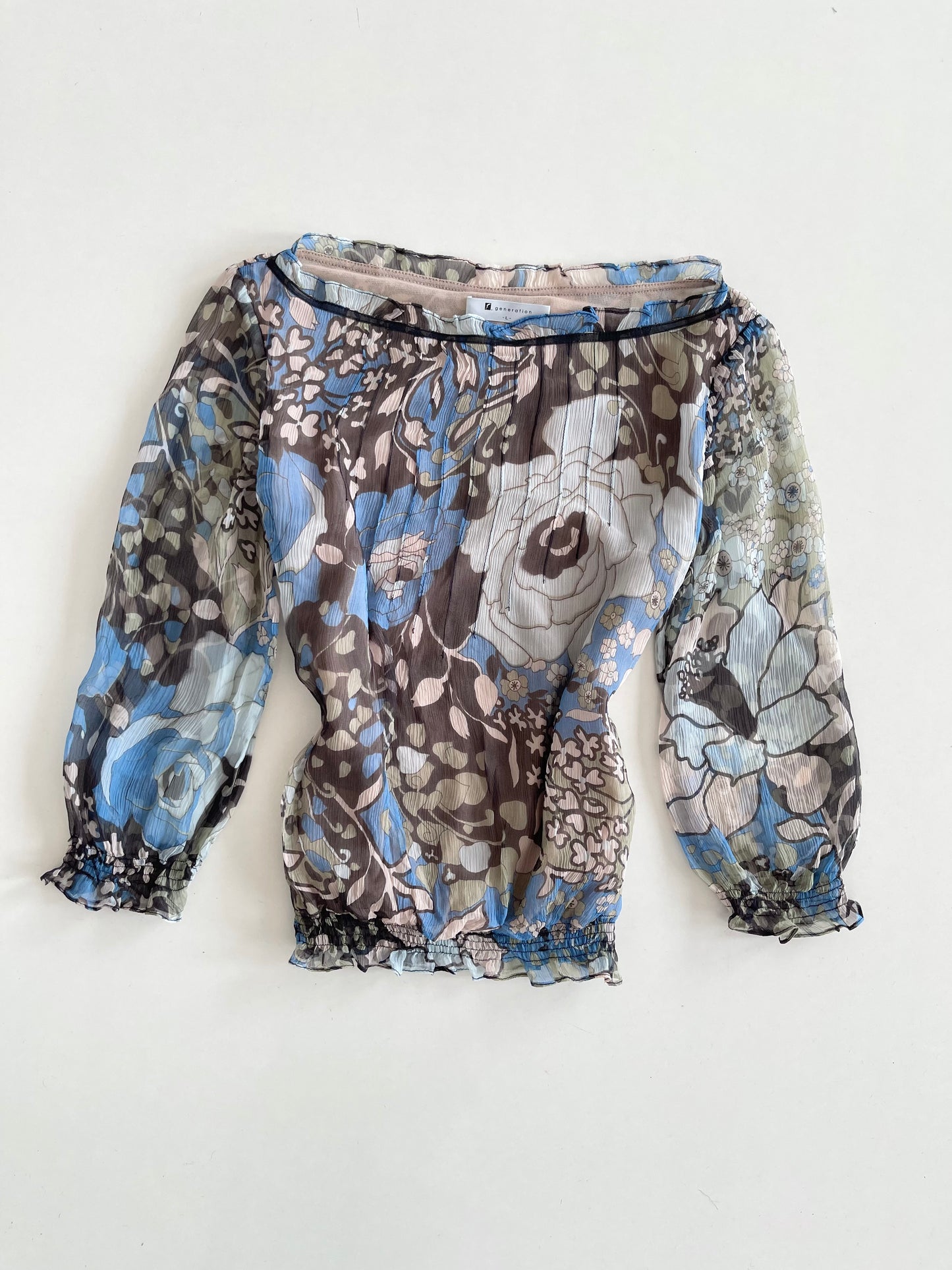Generation 100% Silk Vintage Top-Bust 38 to 40