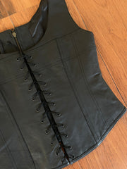 Leather Top-Bust 34