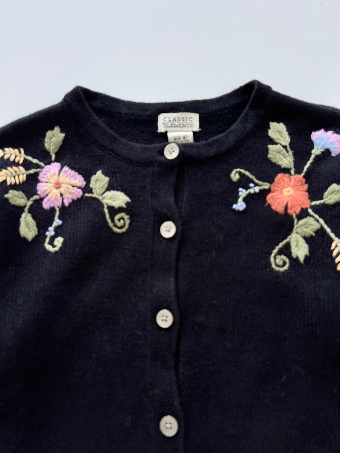 Classic Elements Embroidered Sweater-Bust 42