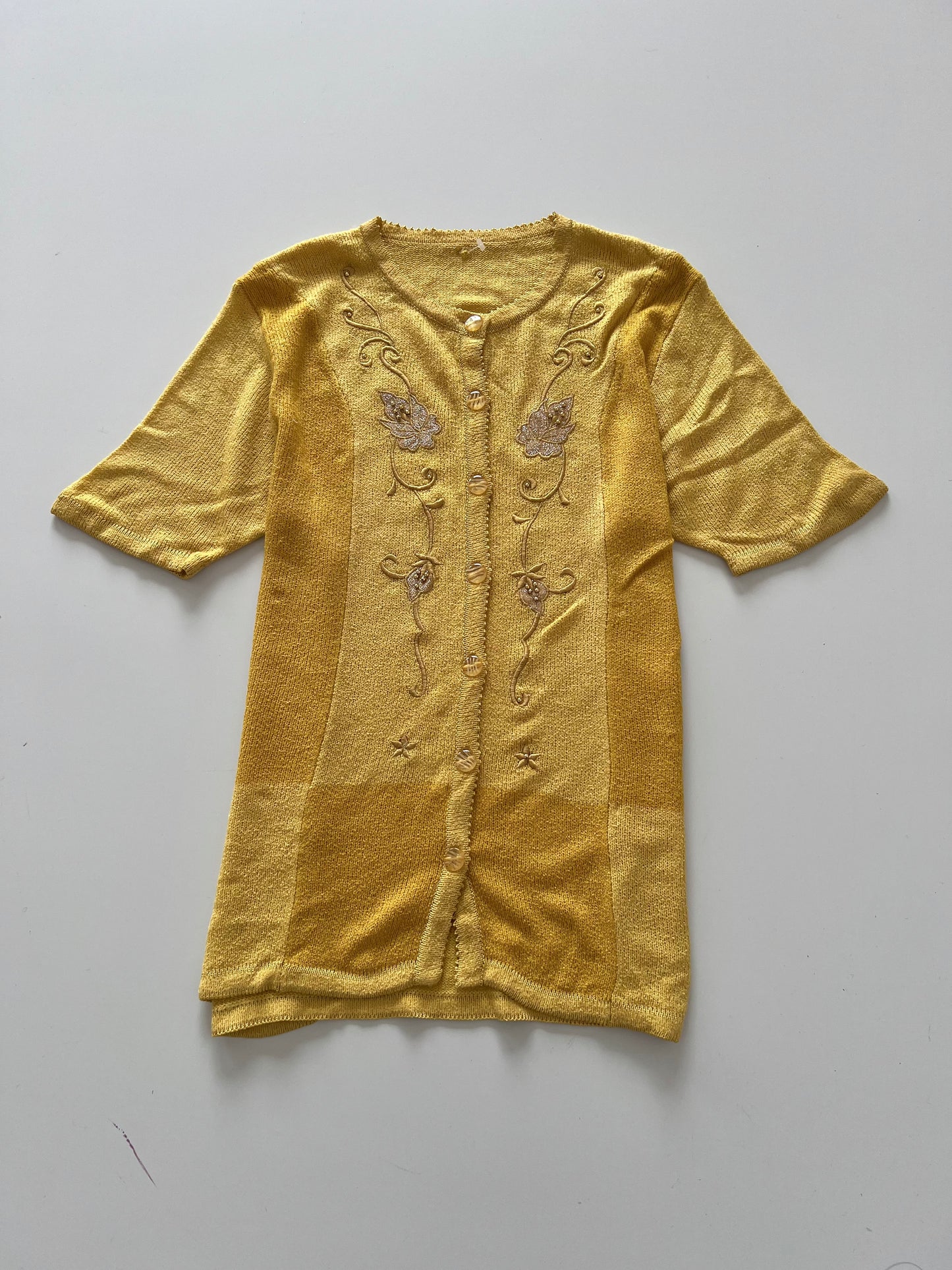 Embroidered Sweater-Bust 40