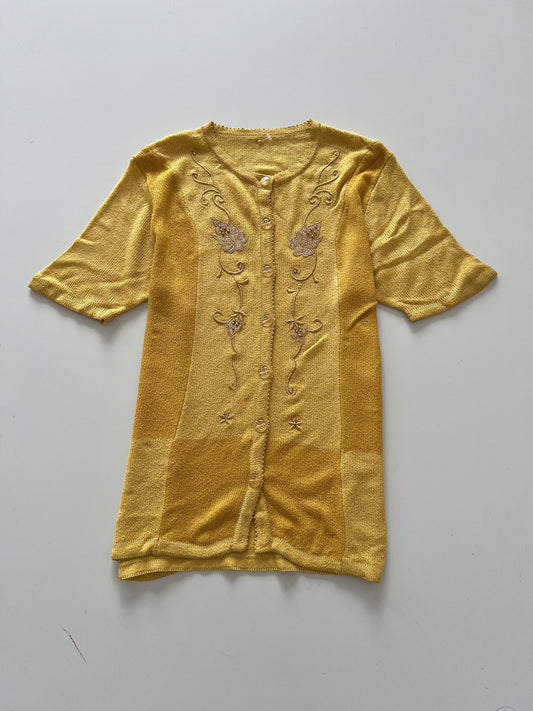 Embroidered Sweater-Bust 40