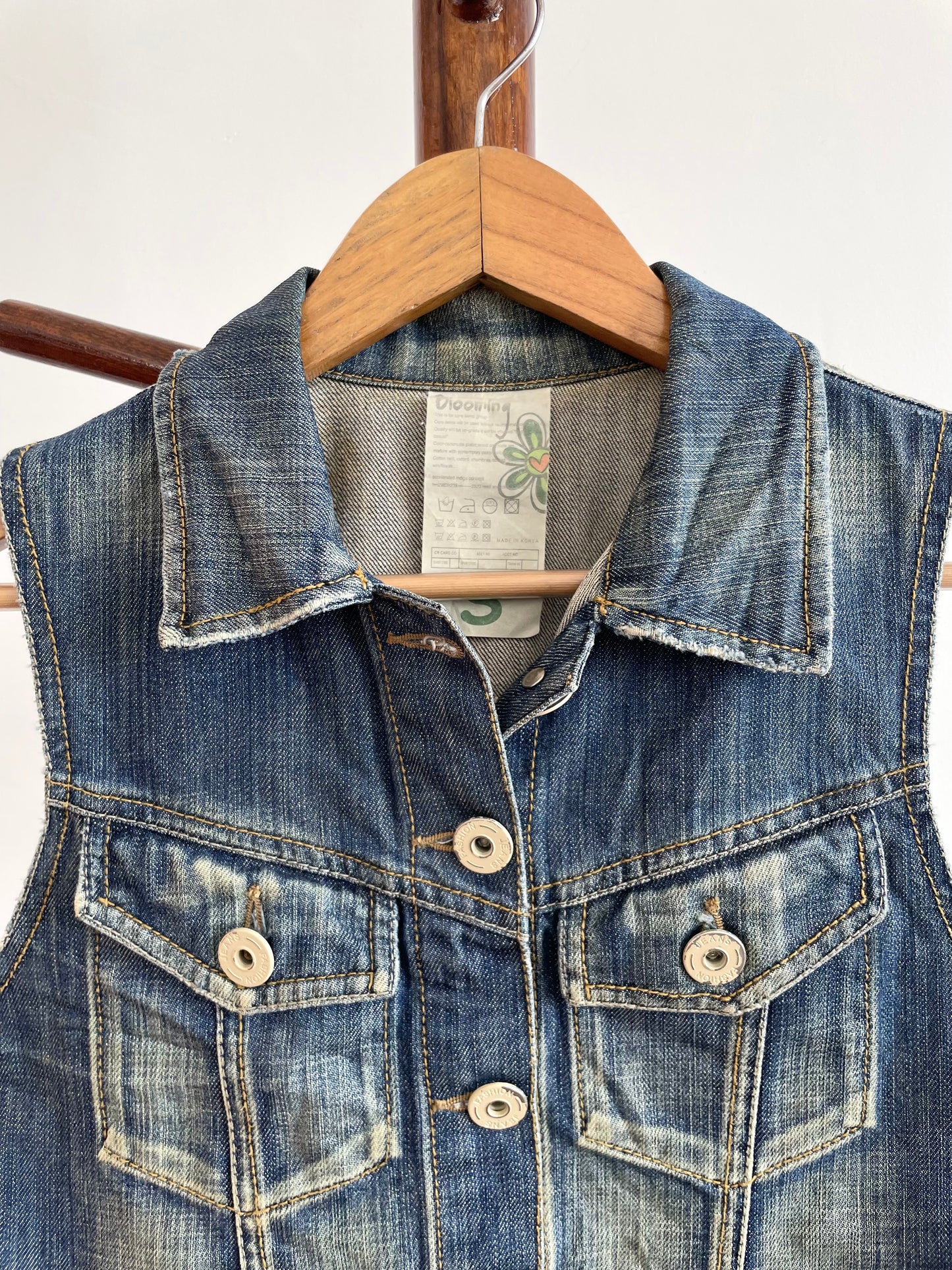 Denim Vest-Chest 34