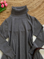 Load image into Gallery viewer, Grey High Neck Warm Winter Dress - Bust 40 to 44
