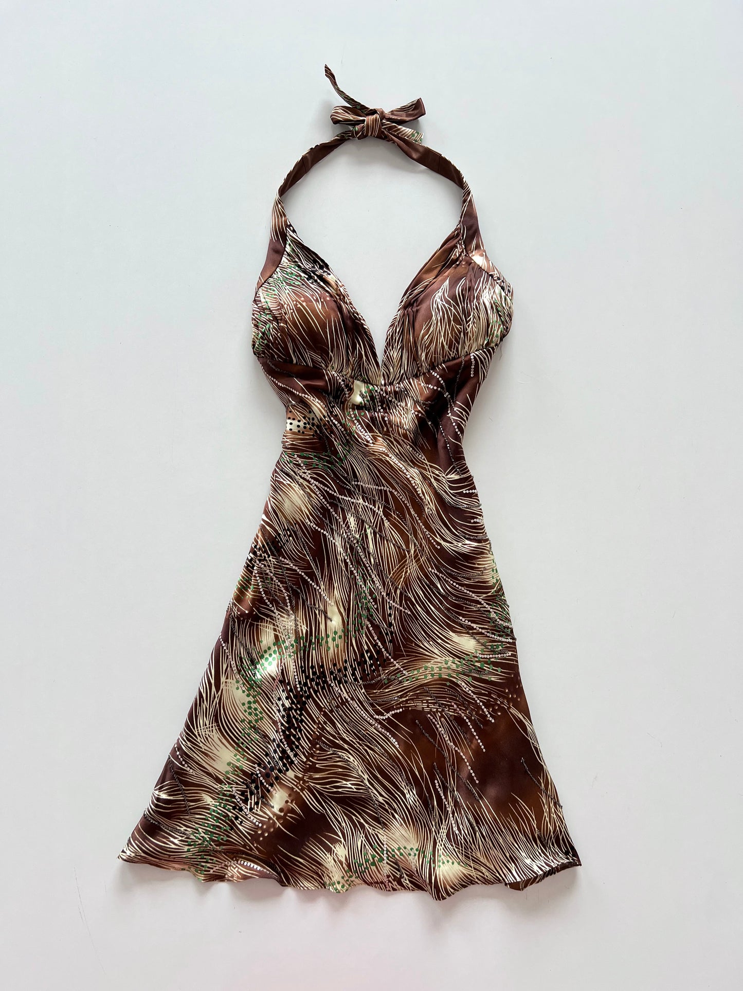 Unique 100% Silk Embroidered Dress-Bust 38