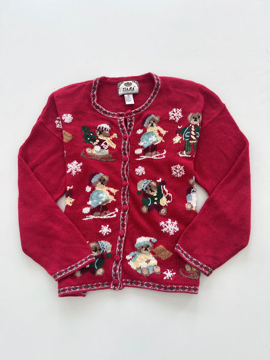 Tiara International Embroidered Christmas Sweater-Bust 48
