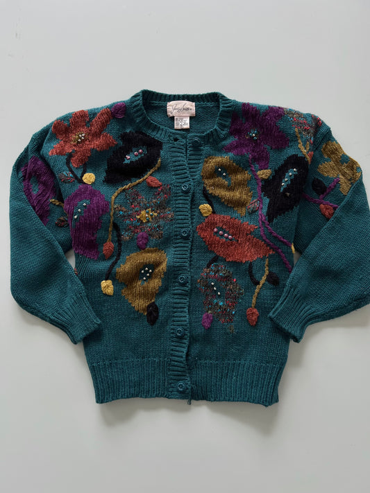 Jaclyn Smith Embroidered Sweater-Bust 46