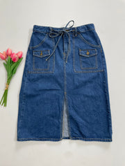 Long Denim Skirt-Waist 30