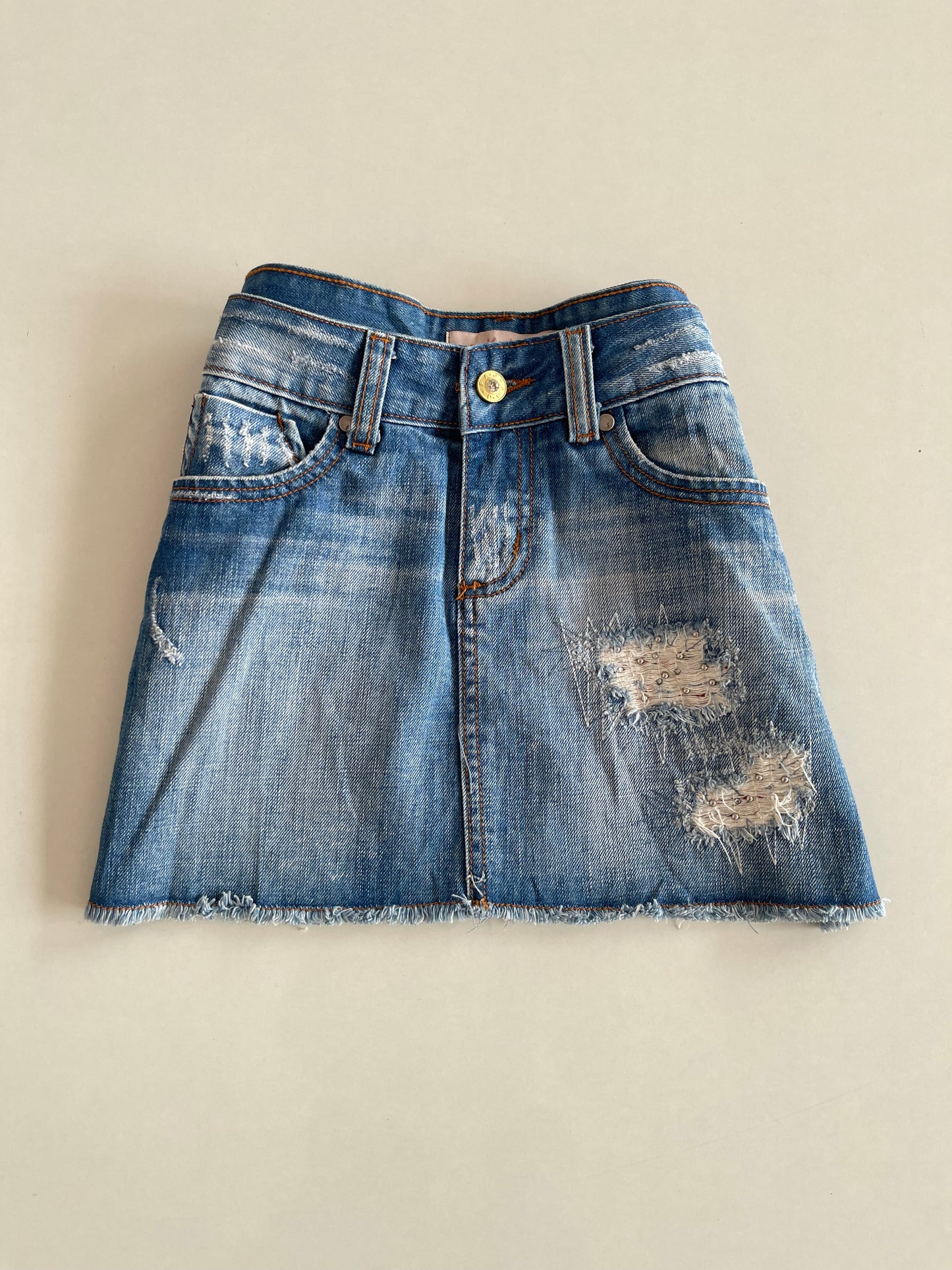 K Kree Vintage Denim Skirt- Waist 30